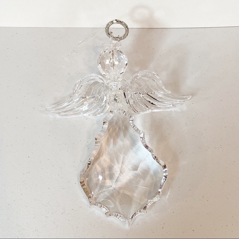 Clear Angel Large Christmas Holiday Ornament